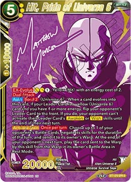 Hit, Pride of Universe 6 (SPR Signature) — Assault of the Saiyans card