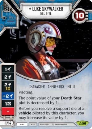 Luke Skywalker - Red Five (Card Only) — Covert Missions card