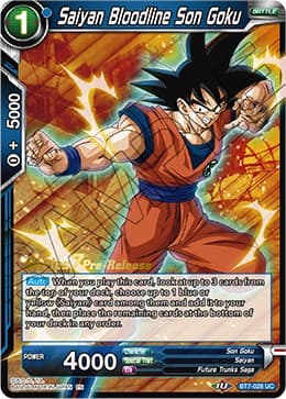 Saiyan Bloodline Son Goku — Assault of the Saiyans Pre-Release Cards card