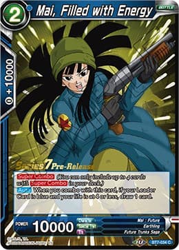 Mai, Filled with Energy — Assault of the Saiyans Pre-Release Cards card