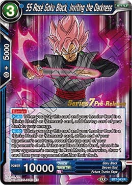 SS Rose Goku Black, Inviting the Darkness — Assault of the Saiyans Pre-Release Cards card