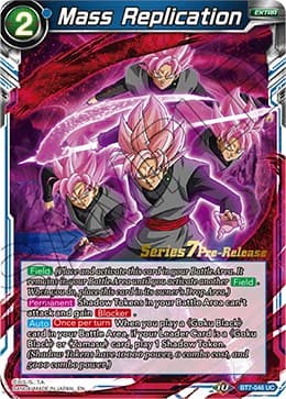Mass Replication — Assault of the Saiyans Pre-Release Cards card