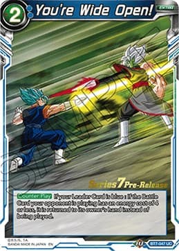 You're Wide Open! — Assault of the Saiyans Pre-Release Cards card