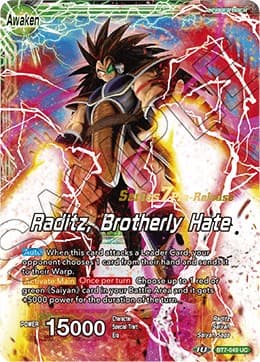 Raditz // Raditz, Brotherly Hate — Assault of the Saiyans Pre-Release Cards card