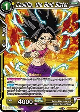 Caulifla, the Bold Sister — Assault of the Saiyans Pre-Release Cards card