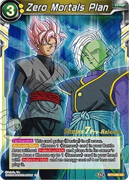 Zero Mortals Plan — Assault of the Saiyans Pre-Release Cards card