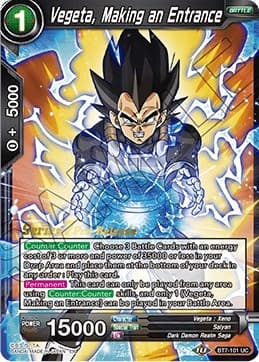Vegeta, Making an Entrance — Assault of the Saiyans Pre-Release Cards card