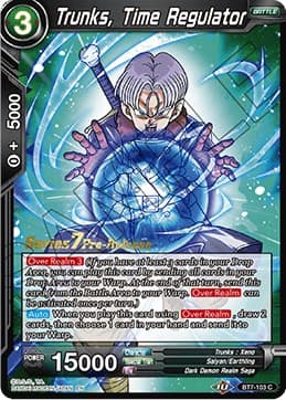 Trunks, Time Regulator — Assault of the Saiyans Pre-Release Cards card