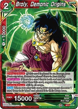 Broly, Demonic Origins — Assault of the Saiyans Pre-Release Cards card