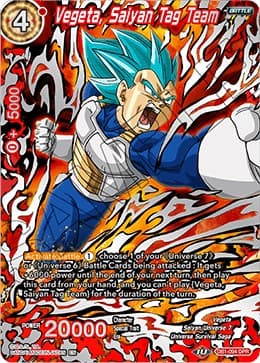 Vegeta, Saiyan Tag Team — Draft Box 04 - Dragon Brawl card