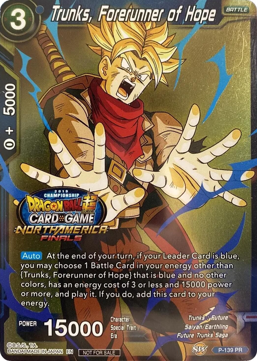 Trunks, Forerunner of Hope (Championship Final 2019) — Tournament Promotion Cards card