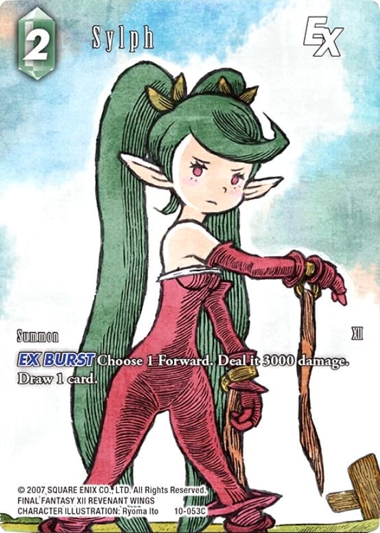 Sylph EX (Full Art) — Opus X card
