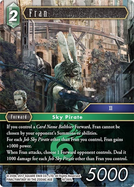 Fran — Opus X card