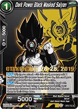 Dark Power Black Masked Saiyan (OTAKON 2019) — Promotion Cards card