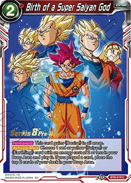 Birth of a Super Saiyan God — Malicious Machinations Pre-Release Cards card