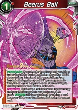 Beerus Ball — Malicious Machinations Pre-Release Cards card