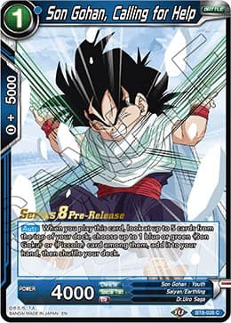 Son Gohan, Calling for Help — Malicious Machinations Pre-Release Cards card