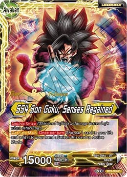 Son Goku & Pan // SS4 Son Goku, Senses Regained — Malicious Machinations Pre-Release Cards card