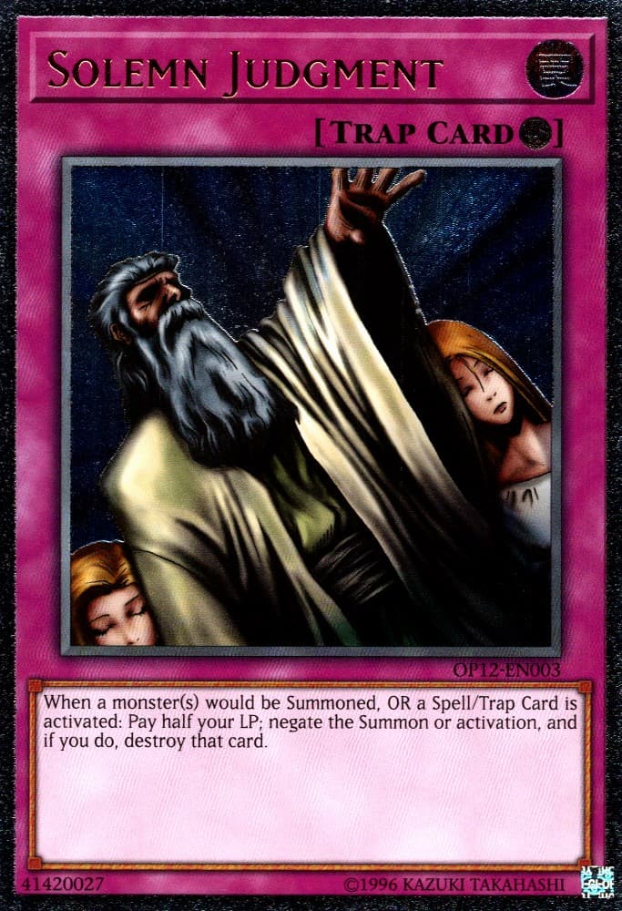 Solemn Judgment (UTR) — OTS Tournament Pack 12 card