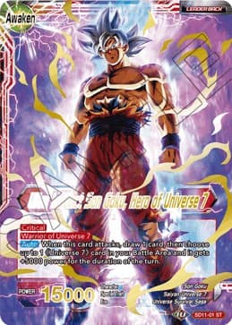 Son Goku // Ultra Instinct Son Goku, Hero of Universe 7 — Universal Onslaught card