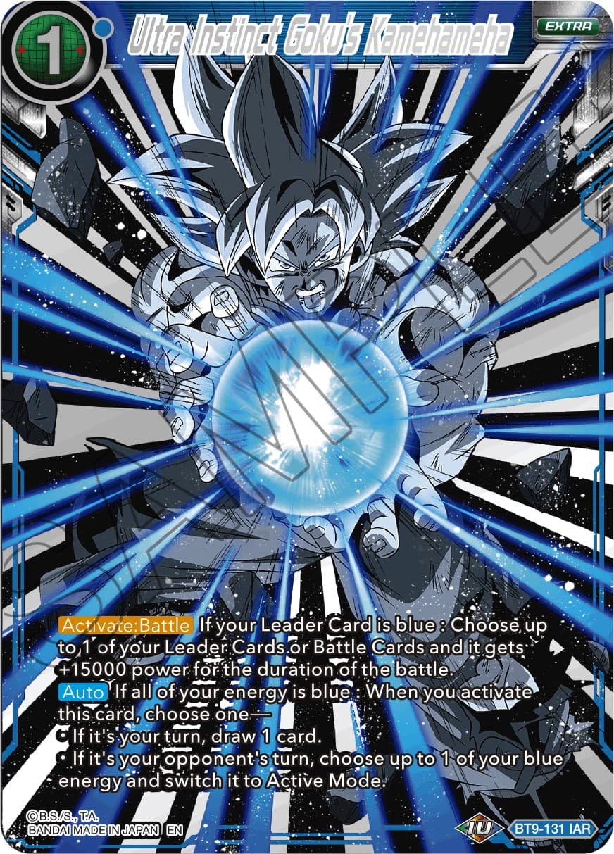 Ultra Instinct Goku's Kamehameha — Universal Onslaught card