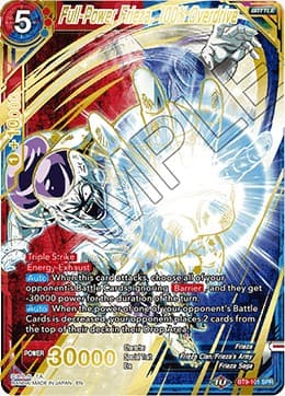 Full-Power Frieza, 100% Overdrive (SPR) — Universal Onslaught card