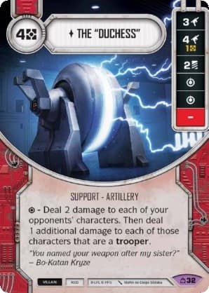 The "Duchess" (Card Only) — Covert Missions card