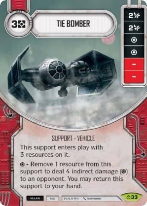 TIE Bomber — Covert Missions card