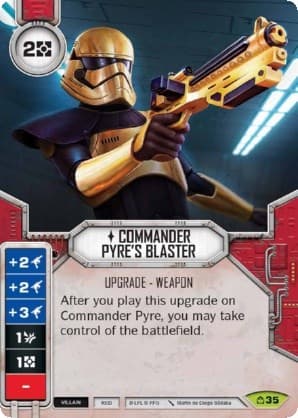 Commander Pyre's Blaster (Card Only) — Covert Missions card