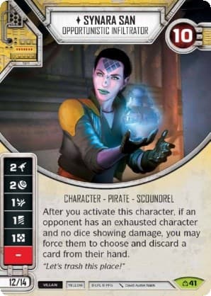 Synara San - Opportunistic Infiltrator (Card Only) — Covert Missions card