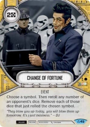 Change of Fortune — Covert Missions card