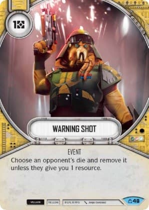 Warning Shot — Covert Missions card