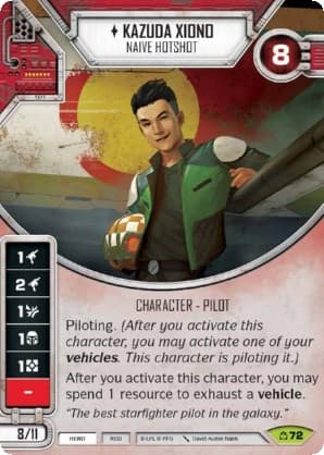 Kazuda Xiono - Naive Hotshot — Covert Missions card