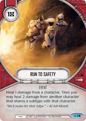 Run To Safety — Covert Missions card