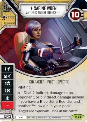 Sabine Wren - Artistic and Resourceful (Card Only) — Covert Missions card