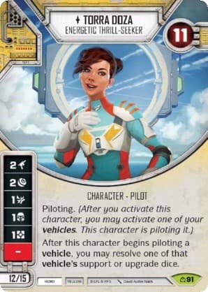 Torra Doza - Energetic Thrill-Seeker (Card Only) — Covert Missions card