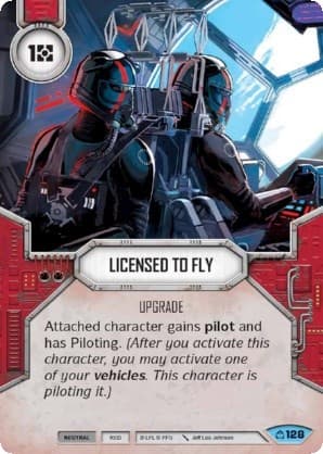 Licensed to Fly — Covert Missions card