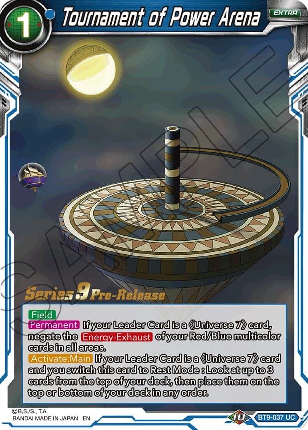 Tournament of Power Arena — Universal Onslaught Pre-Release Cards card