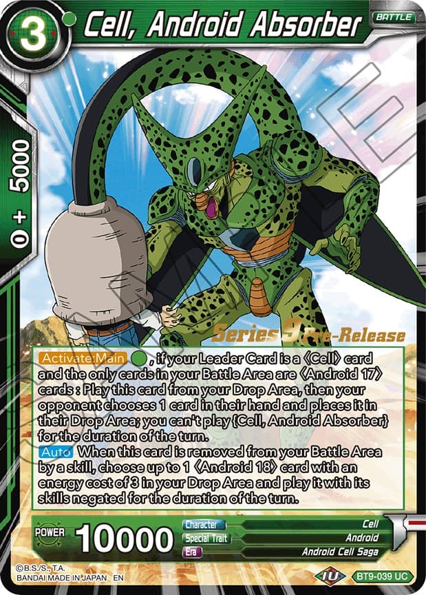 Cell, Android Absorber — Universal Onslaught Pre-Release Cards card