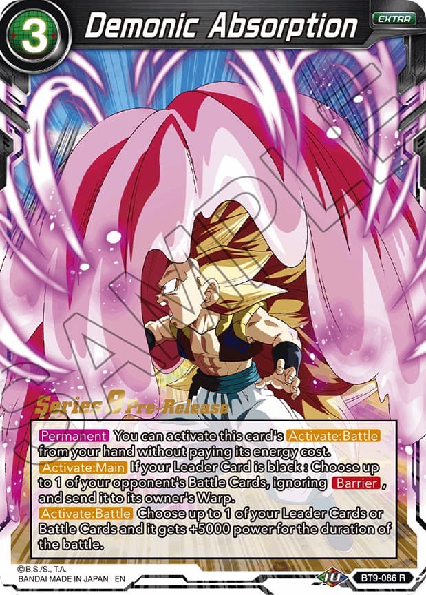 Demonic Absorption — Universal Onslaught Pre-Release Cards card