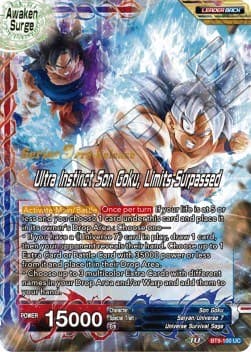 Son Goku // Ultra Instinct Son Goku, Limits Surpassed — Universal Onslaught Pre-Release Cards card