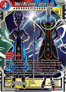 Beerus & Whis, Universe 7 Destroyer & Angel — Draft Box 05 - Divine Multiverse card