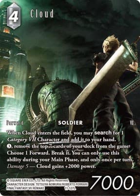 Cloud - 11-127L (Full Art) — Opus XI card