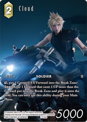 Cloud - 11-136S (Full Art) — Opus XI card