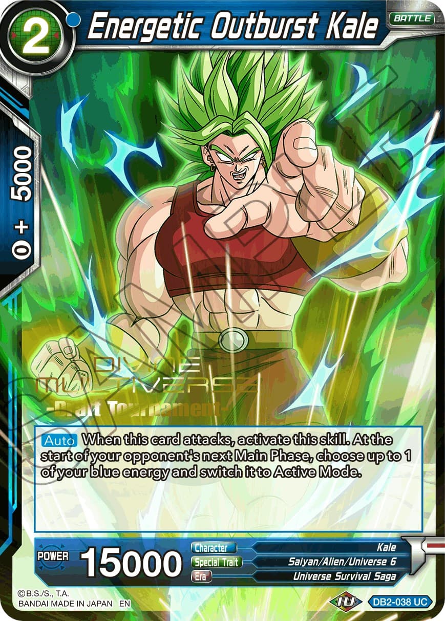Energetic Outburst Kale (Divine Multiverse Draft Tournament) — Tournament Promotion Cards card