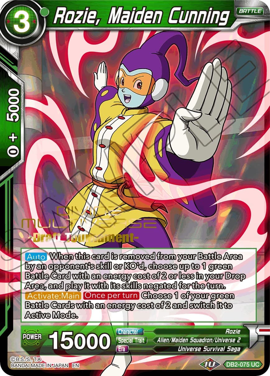 Rozie, Maiden Cunning (Divine Multiverse Draft Tournament) — Tournament Promotion Cards card