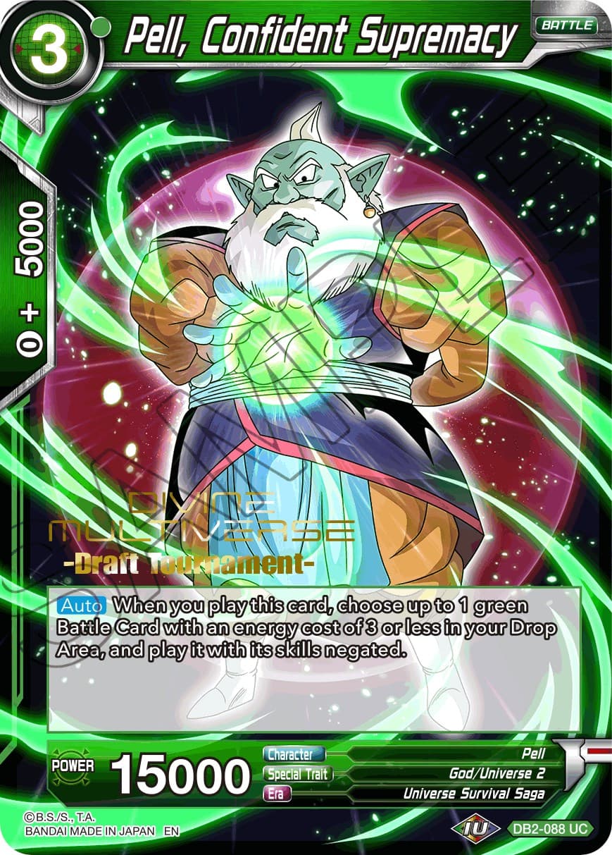 Pell, Confident Supremacy (Divine Multiverse Draft Tournament) — Tournament Promotion Cards card
