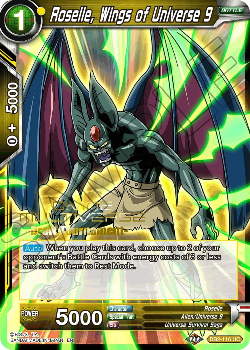 Roselle, Wings of Universe 9 (Divine Multiverse Draft Tournament) — Tournament Promotion Cards card