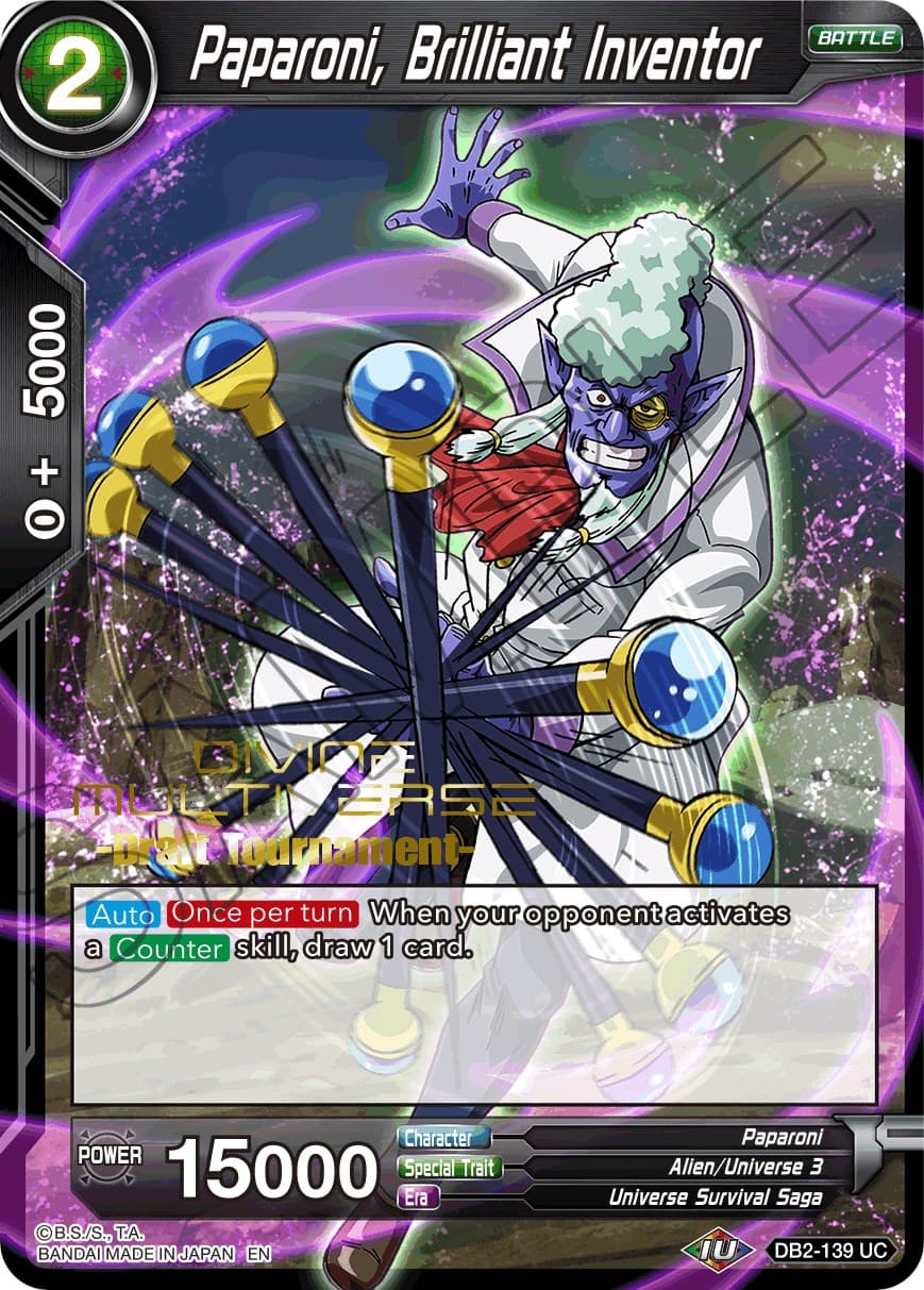 Paparoni, Brilliant Inventor (Divine Multiverse Draft Tournament) — Tournament Promotion Cards card