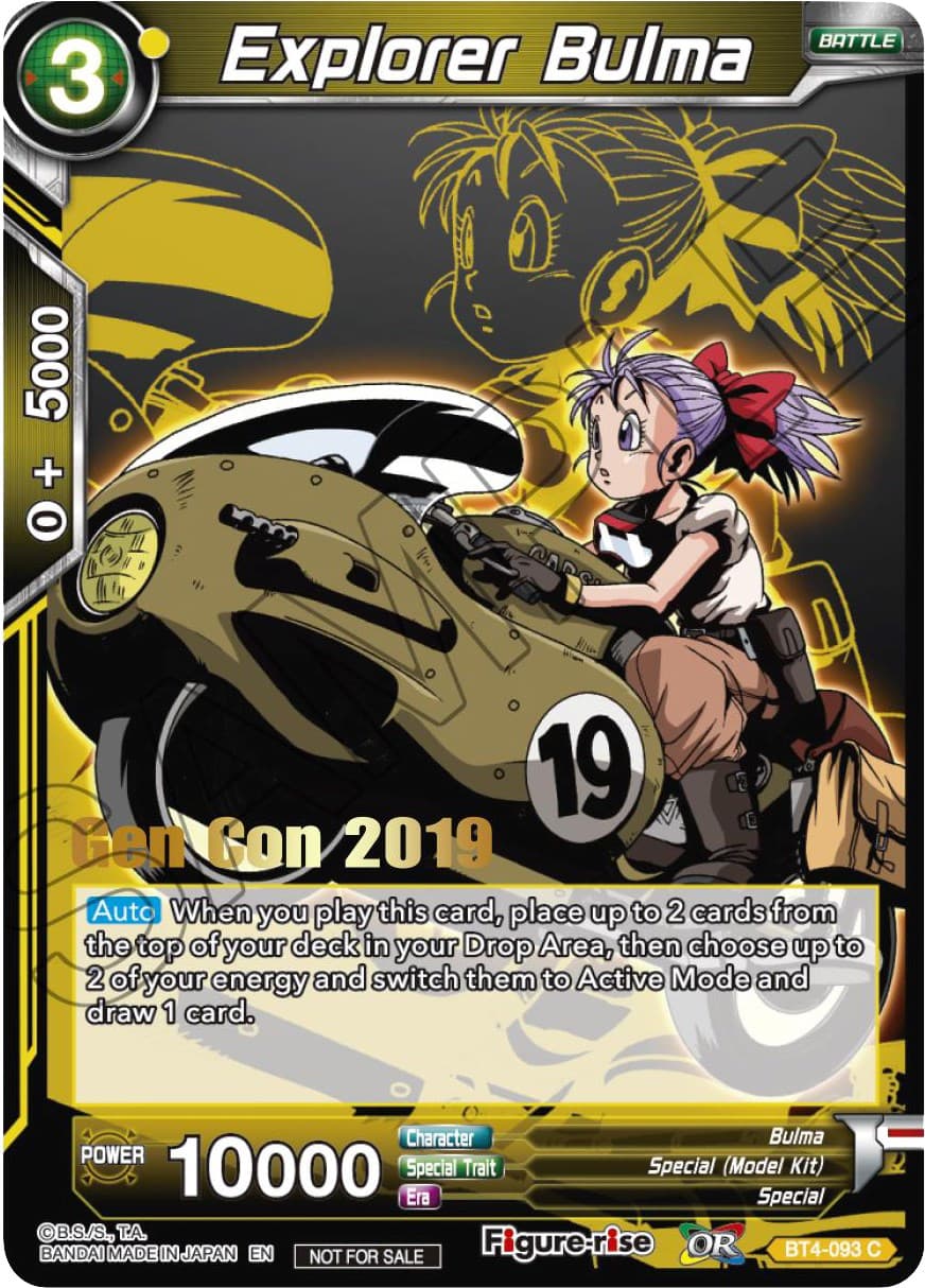 Explorer Bulma (Gen Con 2019) — Promotion Cards card